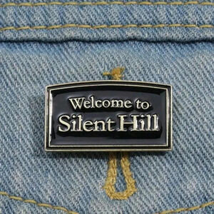 Horror movie collector enamel pin black gold backpack silent Hill charm bag